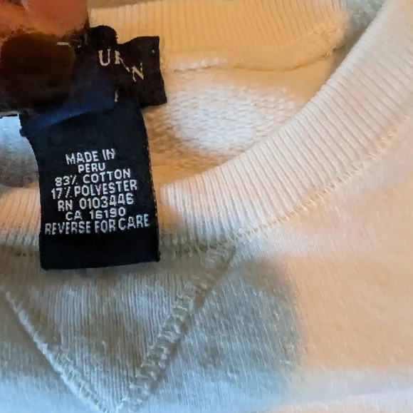 Vintage Ralph Lauren Polo Jeans Co American Flag Crewneck Sweatshirt Kids Sz 6 - Picture 6 of 8